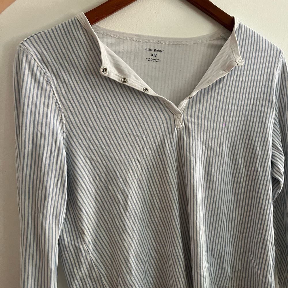 Roller Rabbit striped pj top